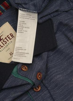 Hollister рр xl бирка поло из меланжевого хлопка пике4 фото