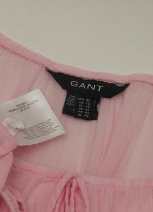 Gant usa 12 s-m свободная блуза из хлопка и льна4 фото