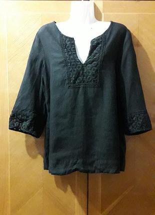 100% льон george блуза мереживо р. 12