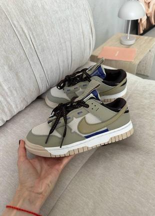 Стильні кросівки nike dunk low jumbo khaki хакі унісекс 36-45 р