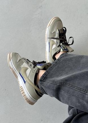 Стильные кроссовки nike original air force 1 high grey black pink color chart jumbo khaki хаки унисекс 36-45 р5 фото