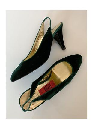 Valentino velour court shoes женские винтажные велюровые туфли2 фото