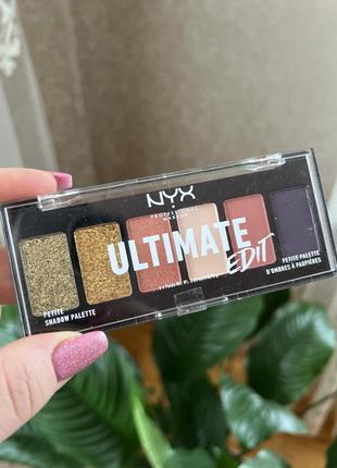 Палетка теней nyx professional makeup ultimate edit petite shadow palette2 фото