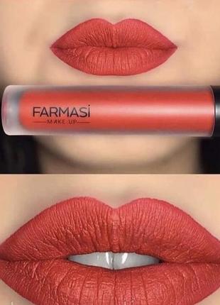 Рідка матова помада farmasi matte liquid lipstick1 фото