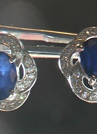 Серьги серебро 925 проба 5,97 грамма