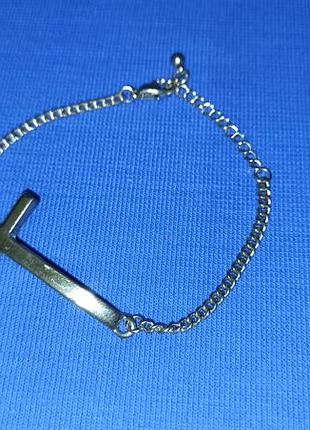 Браслет с крестом украшение на руку