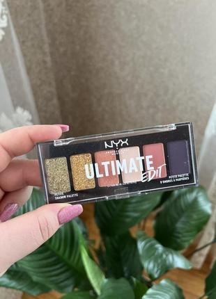 Палетка теней nyx professional makeup ultimate edit petite shadow palette1 фото