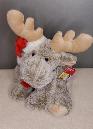 Мягкая игрушка новогодний лось bauer