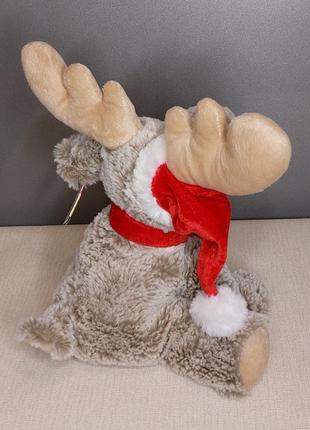 Мягкая игрушка новогодний лось bauer