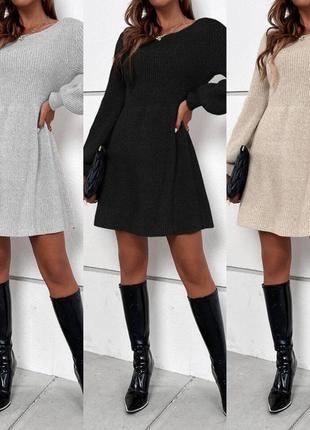 Женское платье вязка