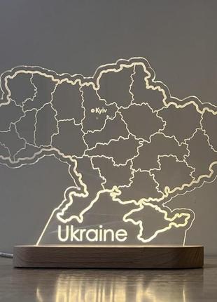 Ночник «карта киев» 🇺🇦1 фото