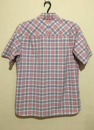 Рубашка fred perry small check short sleeve shirt - m6 фото