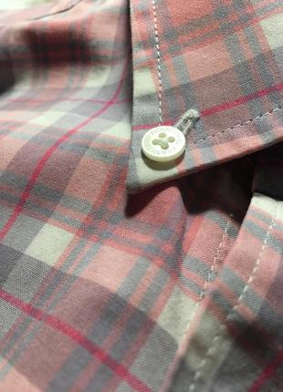 Рубашка fred perry small check short sleeve shirt - m9 фото