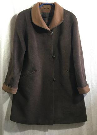 Hensel &amp; mortensen комфортное шерстяное с кашемиром пальто1 фото