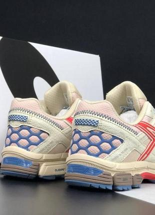 Кроссовки asics gel кросiвки бежеві з червоним2 фото