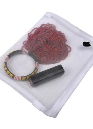 Папка-конверт supretto на блискавці сітчаста а5 (8569)2 фото