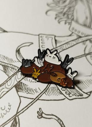 Металевий значок пін брошка звірі