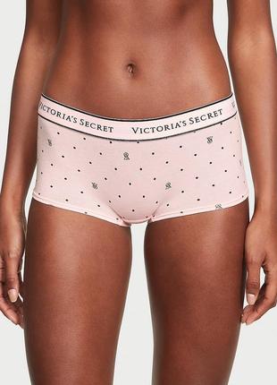 Хлопковые трусики шортики victoria’s secret