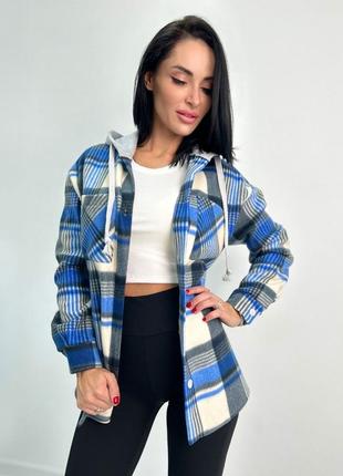 Жіноча флісова сорочка з капюшоном, червоний, електрик, бежевий