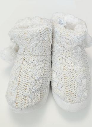 Домашние тапочки для женщины ardene 8b-fw01253 35-36 молочный2 фото