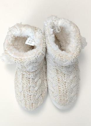 Домашние тапочки для женщины ardene 8b-fw01253 35-36 молочный3 фото
