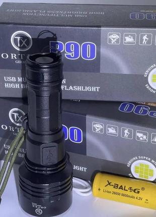 Тактичний ліхтарик ortex german style cree xhp90 ip67 usb 10000 lumenöw 1 км original4 фото