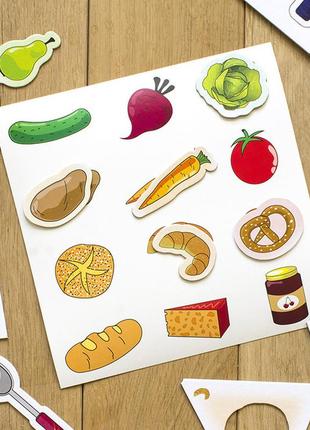 Дитячі навчальні пазли. вивчаємо харчові продукти 13152043, 20 розвивальних ігор у наборі7 фото