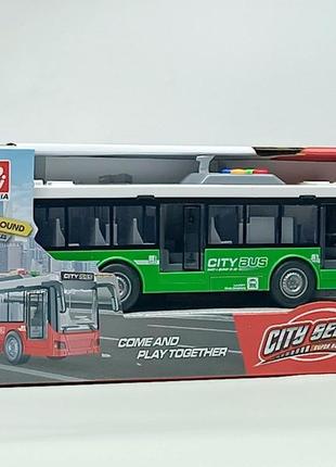 Автобус shantou "city bus" зеленый rj5503-1