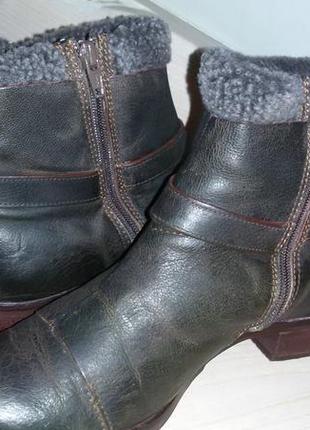 Кожаные ботиночки немецкого бренда sioux размер 37(23,5 см)3 фото