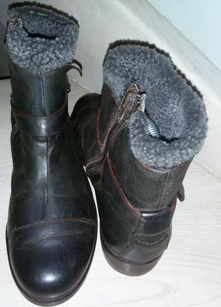 Кожаные ботиночки немецкого бренда sioux размер 37(23,5 см)5 фото