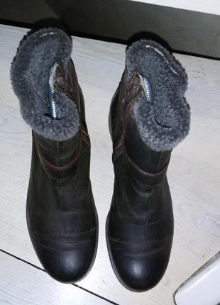 Кожаные ботиночки немецкого бренда sioux размер 37(23,5 см)7 фото
