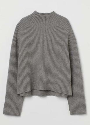 Стильный теплый оверсайз свитер h&amp;m l-xl1 фото