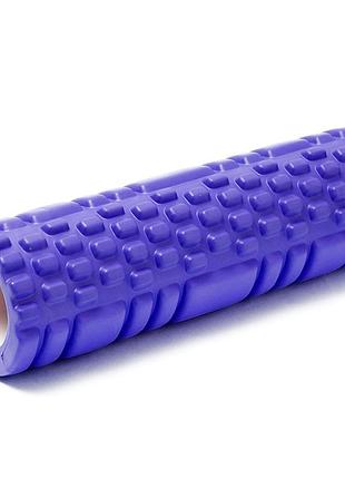 Массажный ролик для спины и тела standard roller 29x10 см blue