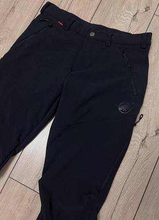 Треккинговые софтшелл утепленные брюки mammut fleece lined hiking eur46
