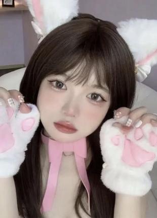 Мітенки котячі лапки в стилі лоліта аніме