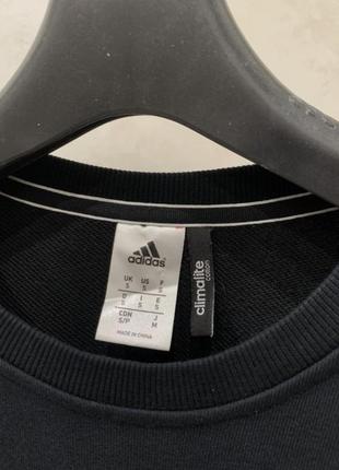 Джемпер свитшот свитер adidas мужской черный  в полоску3 фото