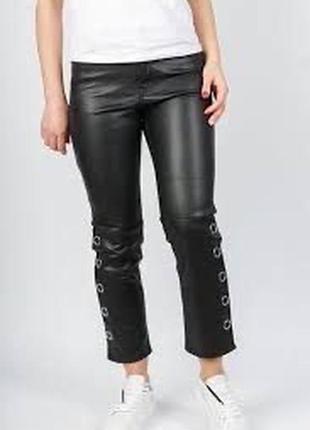 Лосины, утепленные. кожа, крутые h&m