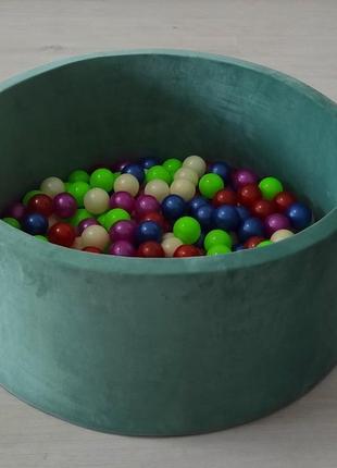 Сухой бассейн для детей с цветными шариками в комплекте 192шт,бассейн манеж,сухой бассейн,бескаркасный бассейн