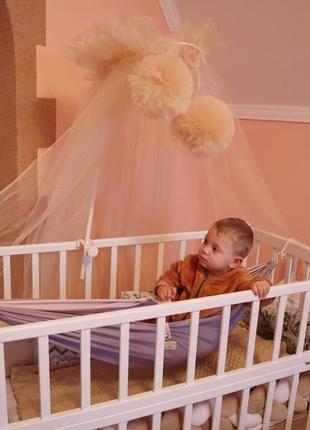 Гамак в дитяче ліжечко дитячий гамак фіолетовий6 фото