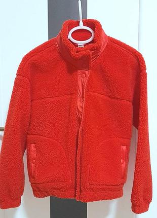 Женская куртка флісовая old navy на кнопках шерпа