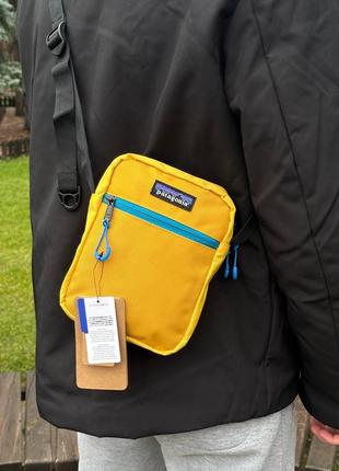 Месенджер patagonia, барсетка патагонія жовта, сумка через плече чоловіча/підліткова