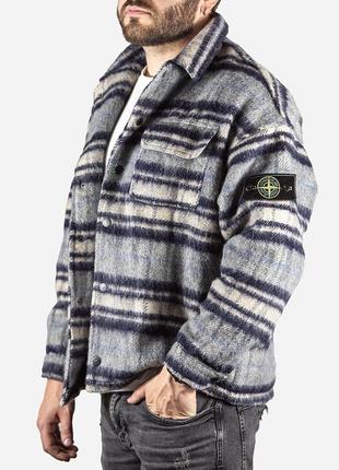 Чоловіча утеплене пальто stone island