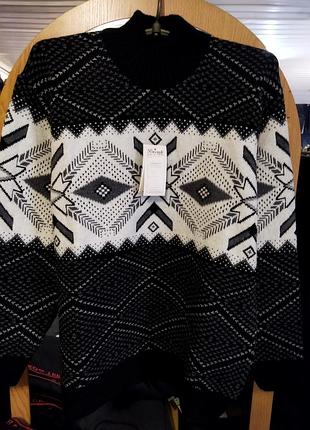 Мужской шерстяной свитер большого размера brocardo