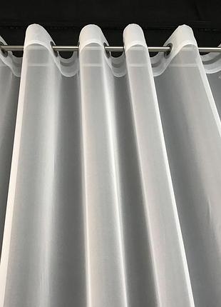 Готовый комплект тюль и штора на люверсах