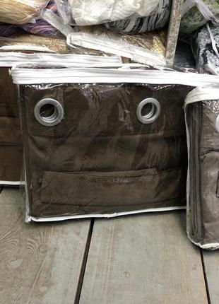 Готовый комплект тюль и штора на люверсах