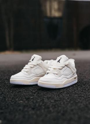 Дитячі кросівки nike jordan 4 off-white10 фото