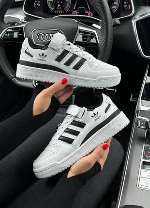 Женские кроссовки adidas originals forum 84 low new all white black