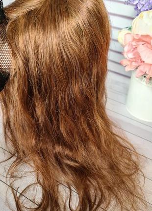 Накладка макушка топпер 100% натуральный волос.10 фото