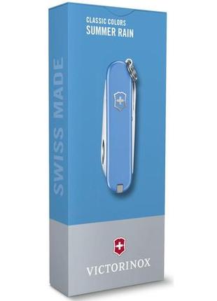 Швейцарский складной нож victorinox classic sd голубой4 фото