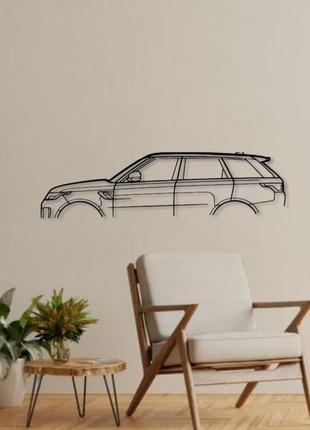 Авто range svr classic silhouette, декор на стену из металла